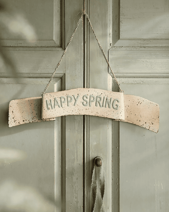 Happy Spring Iron Sign