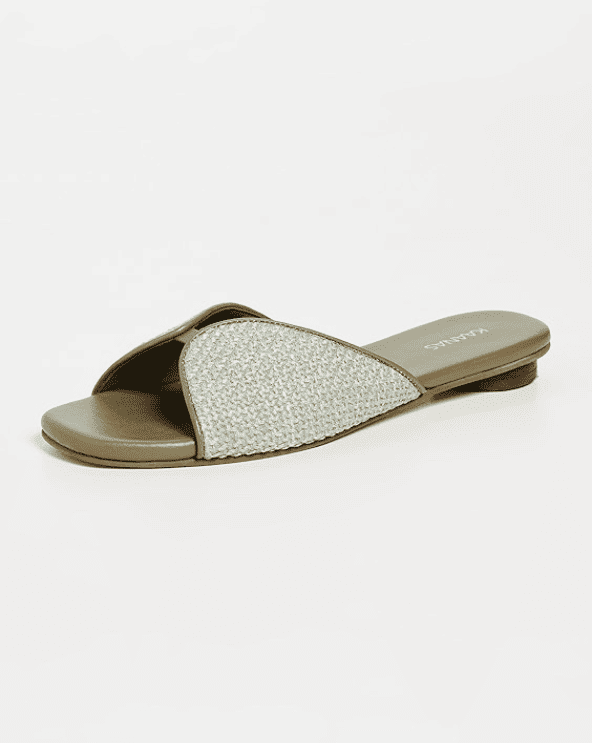 Serene Square Toe Woven Flats