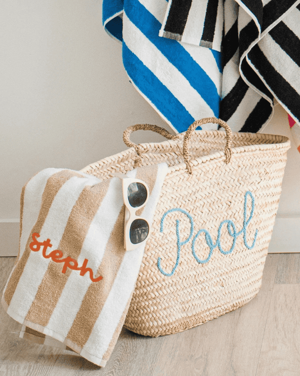 Custom Straw Basket