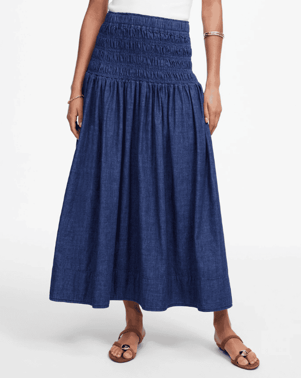 Denim Midi Skirt