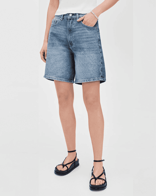 Taylor Ultra High Rise Denim Shorts