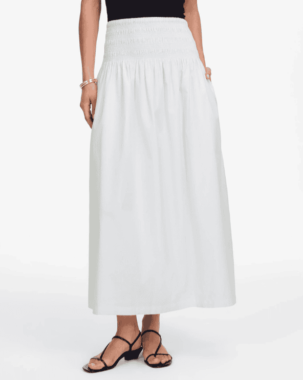 White Midi Skirt