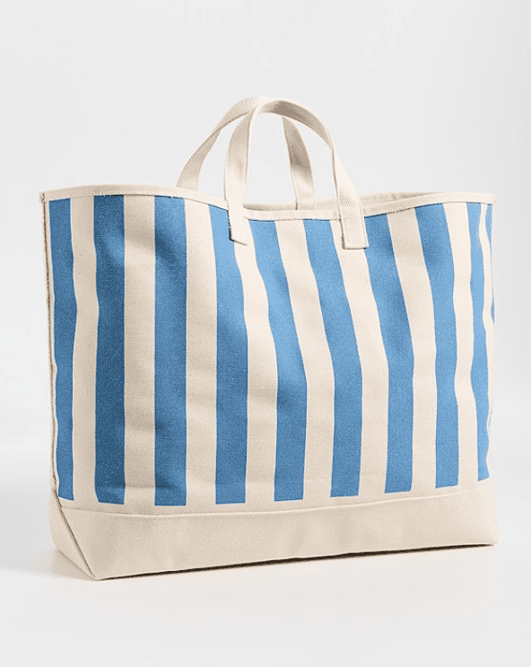 All Over Striped Tote
