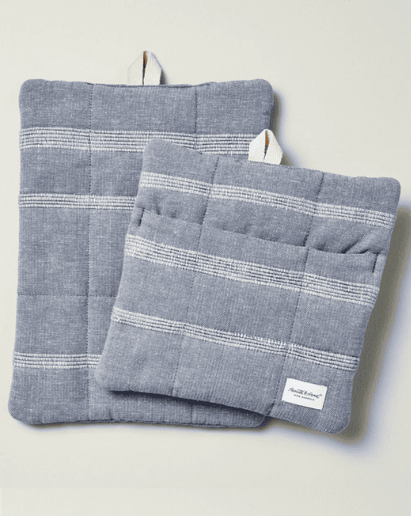 Stripe Potholder Set