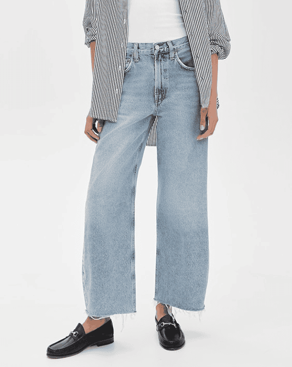 Agolde Low Curve Fray Jeans