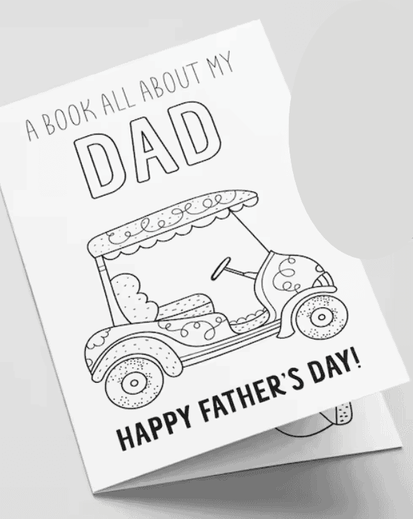 All About Dad Printable Book