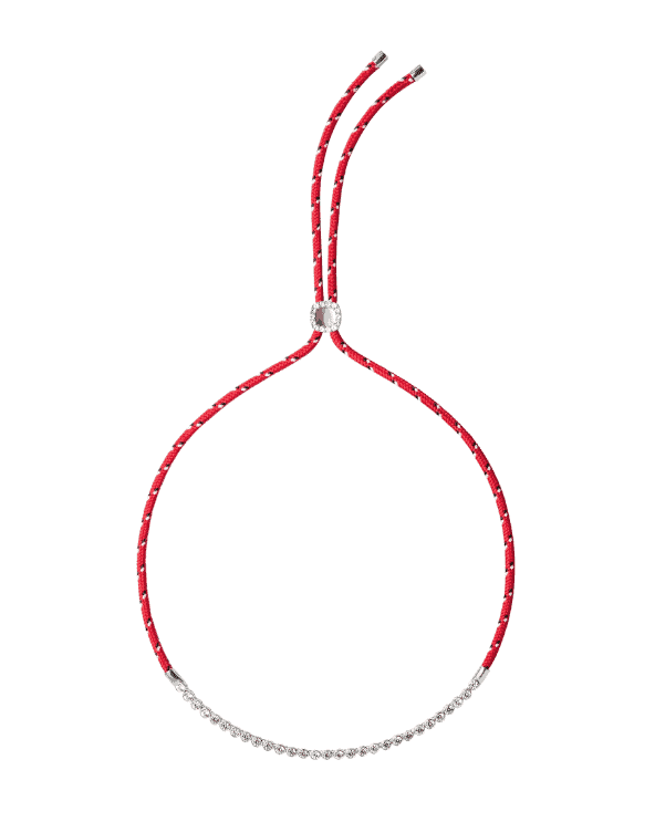 Bezel Rouge Paracord Necklace