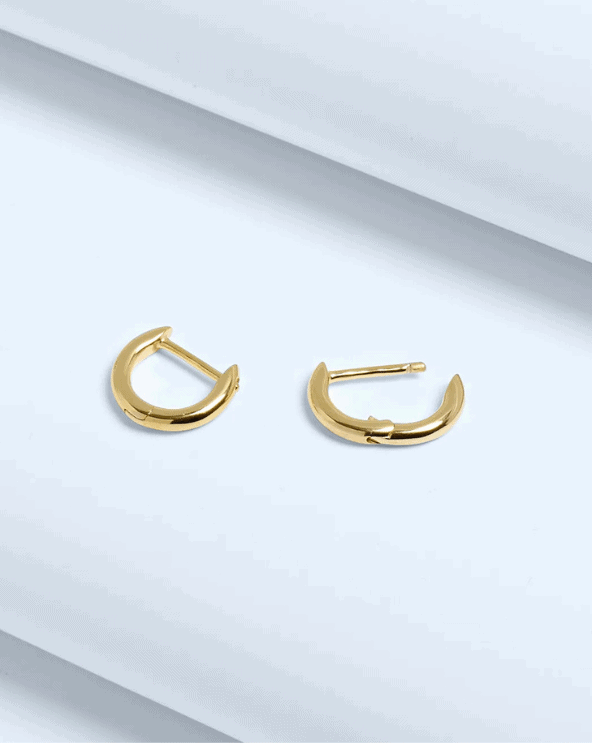 Demi-Fine Mini Huggie Hoop Earrings