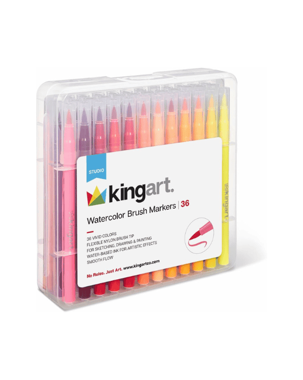 Kingart Watercolor Brush Markers