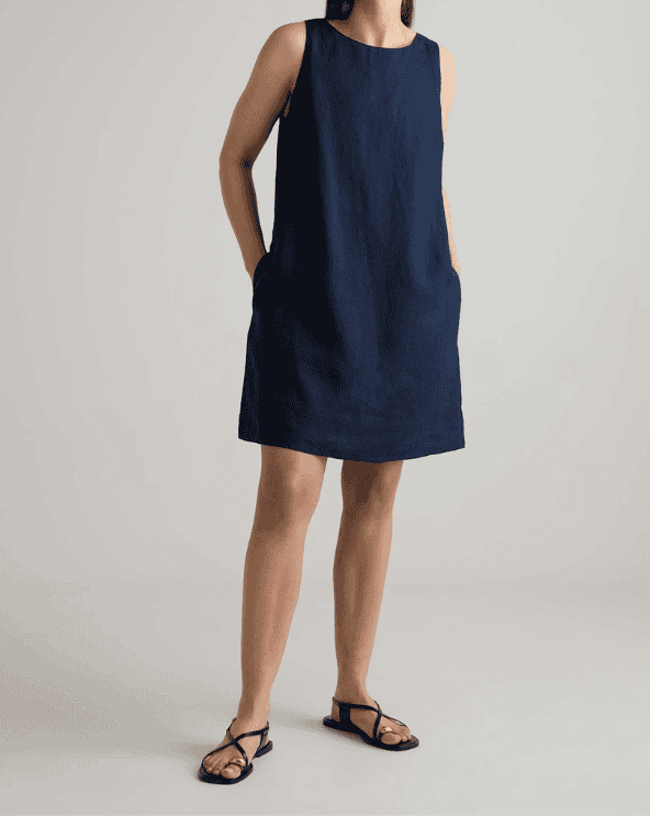 Linen Tank Mini Dress
