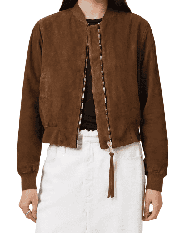 Orten Suede Bomber Jacket