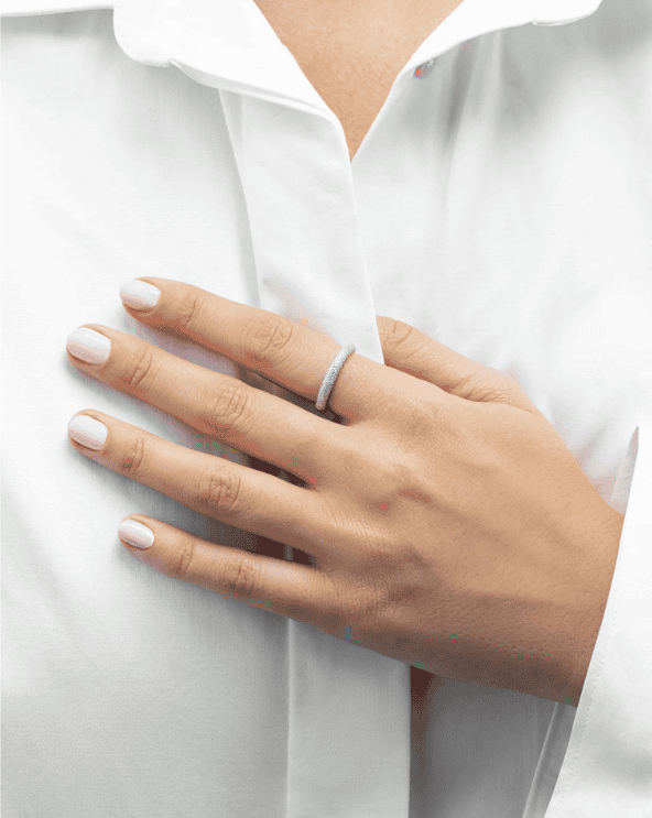 Petite Pavé Diamond Cloud Ring