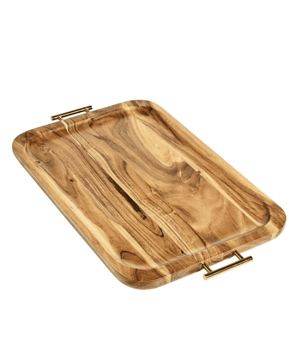 Wood Tray with Handles