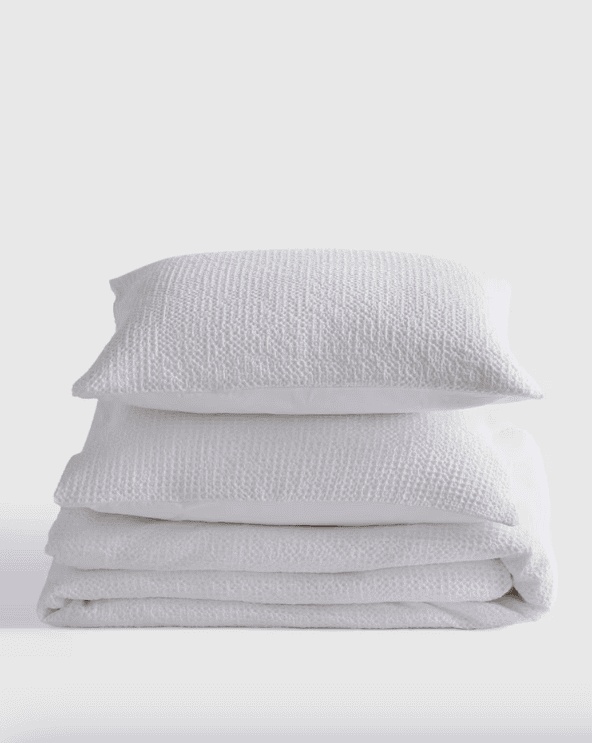 Organic Luxe Honeycomb Duvet Cover Set