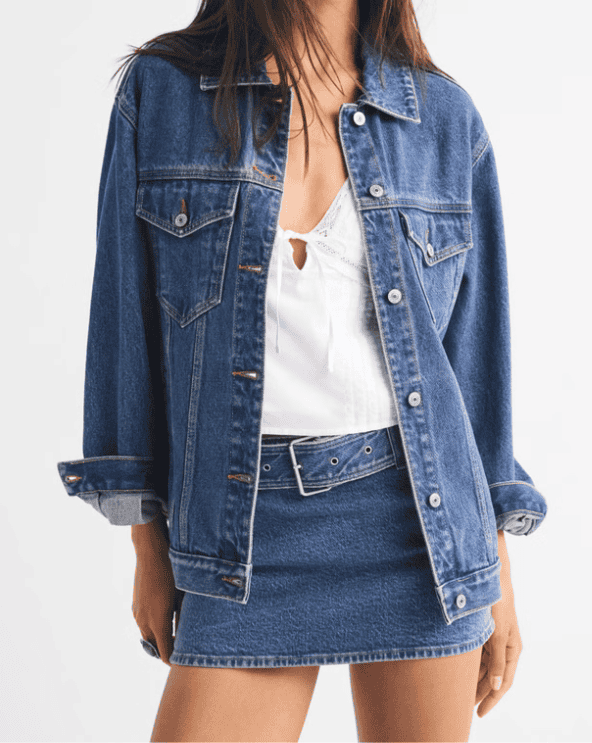 Oversized Denim Trucker Jacket