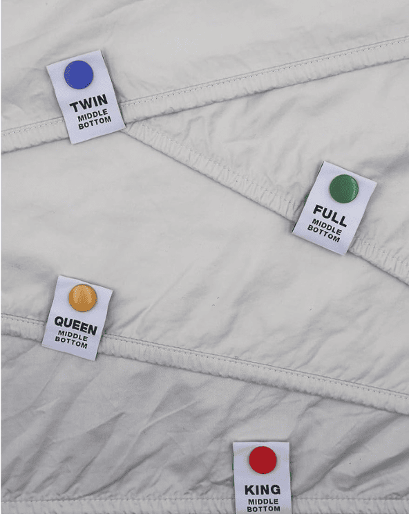 Bed Sheet Labels