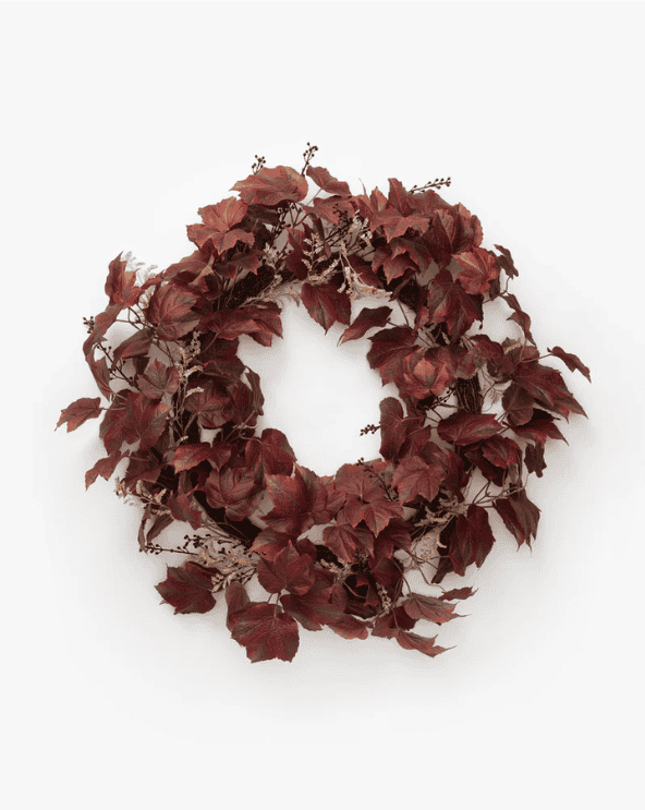 Faux Autumn Grapevine Wreath