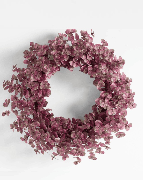 Faux Purple Smokebush Wreath