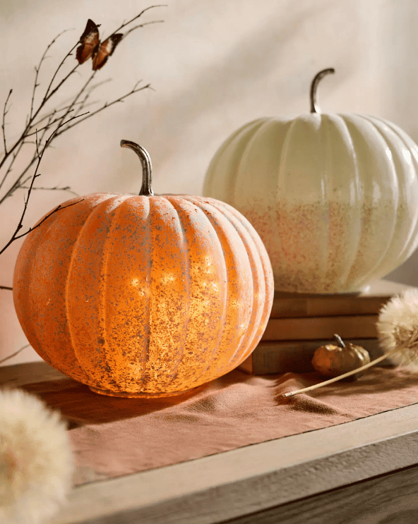 Frosted Glass Pumpkin