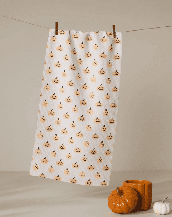 Geometry House Halloween Towels