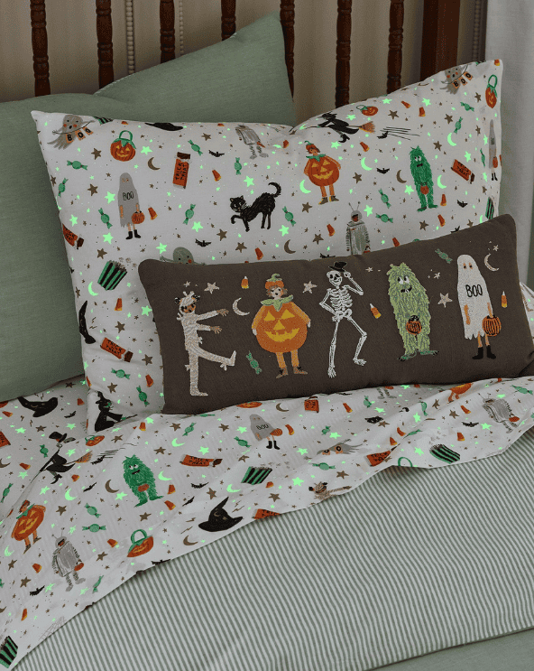 Halloween Glow-in-the-Dark Sheet Set