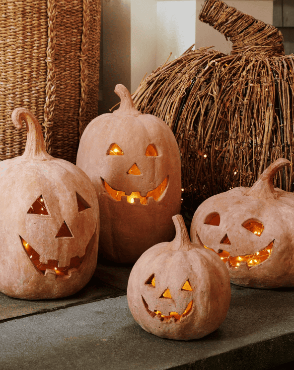Orange Terracotta Jack O’ Lantern