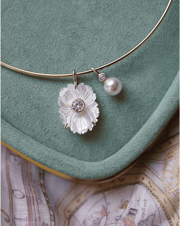 Petite Pearl Drop Charm