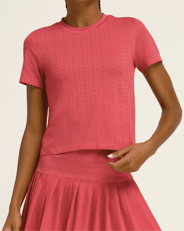 Pointelle Seamless Tee