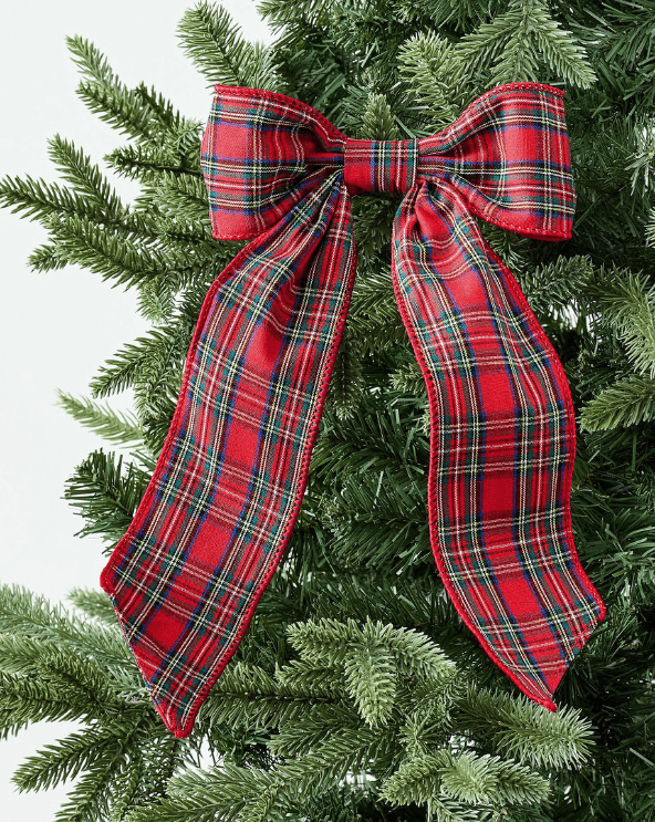 Plaid Bow Clip