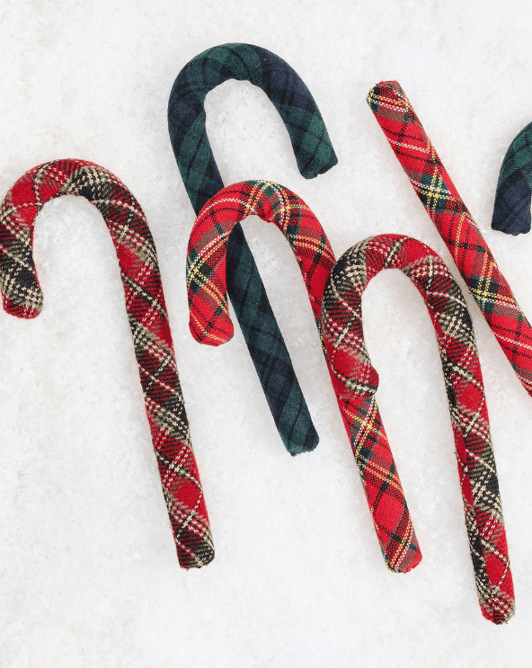 Plaid Candy Canes