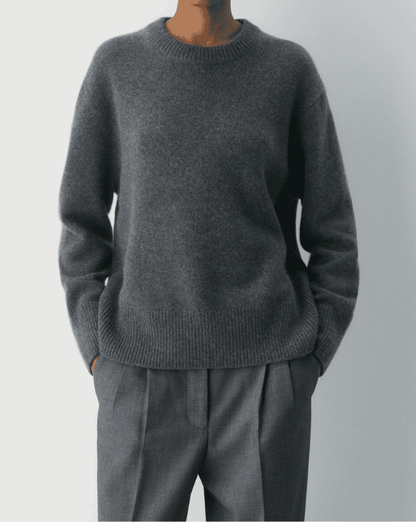 Plush Cashmere Oversized Crew Sweater