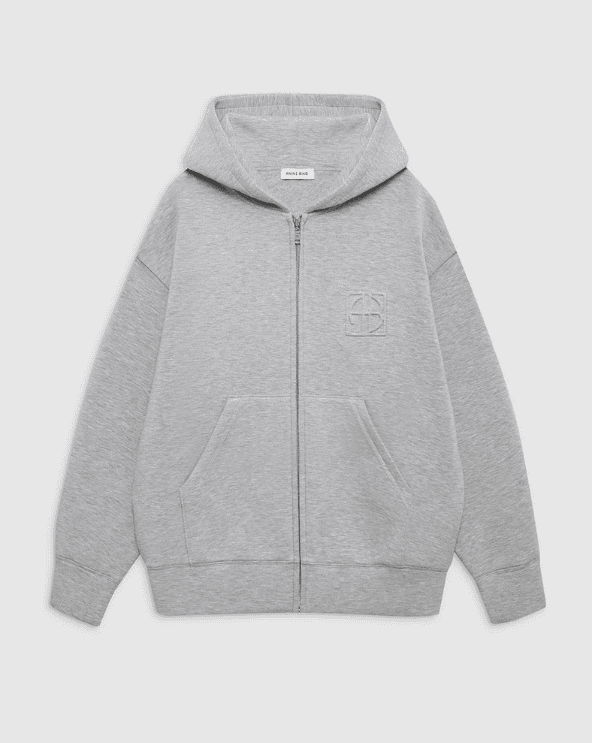 Bond Zip Up Hoodie Framed Monogram