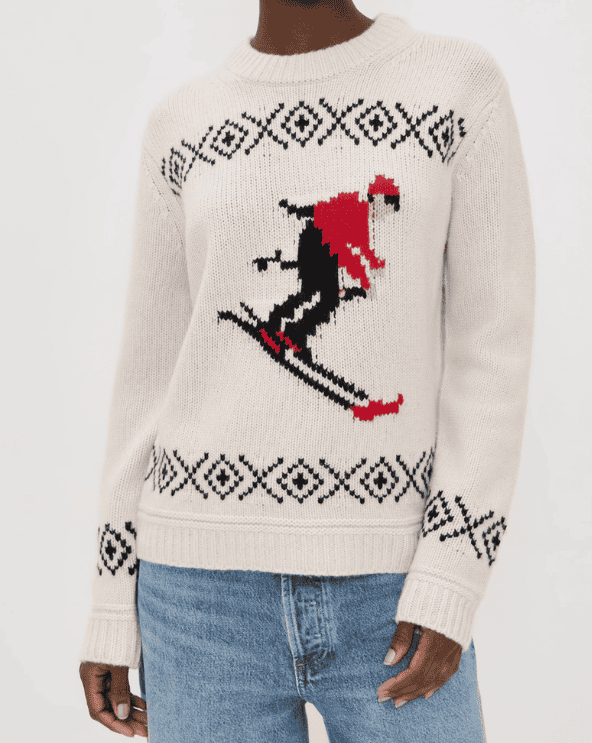 Cashmere Blend Ski Crewneck