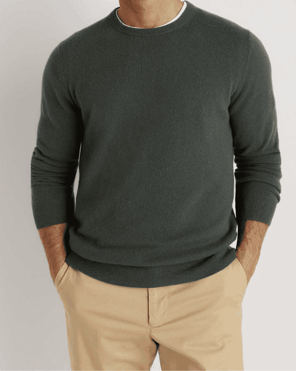 Mongolian Cashmere Crewneck Sweater