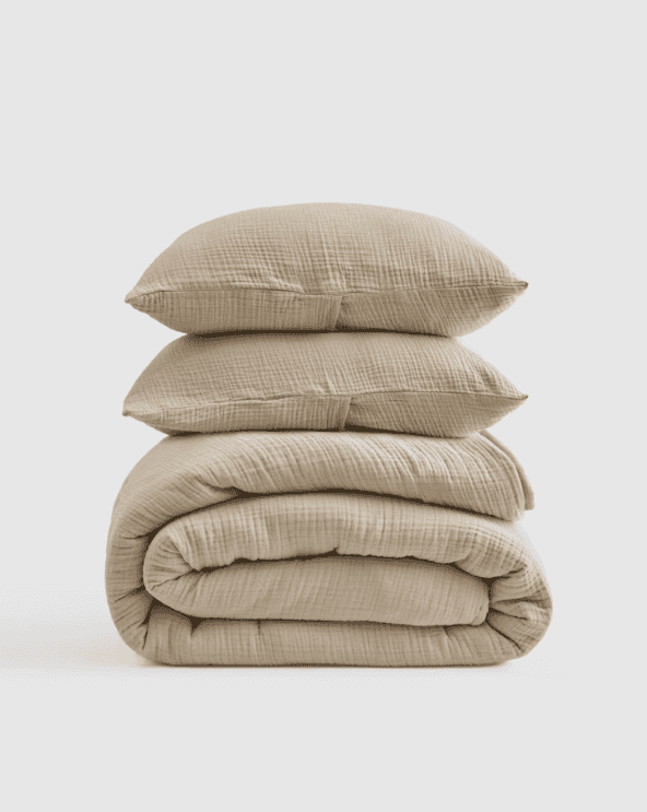 Organic Airy Gauze Dream Quilt Set