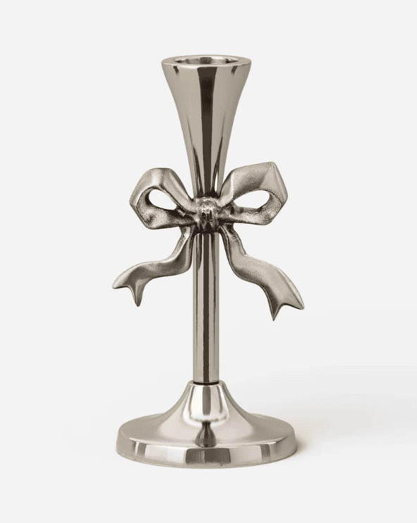 Bow Taper Candle Holder