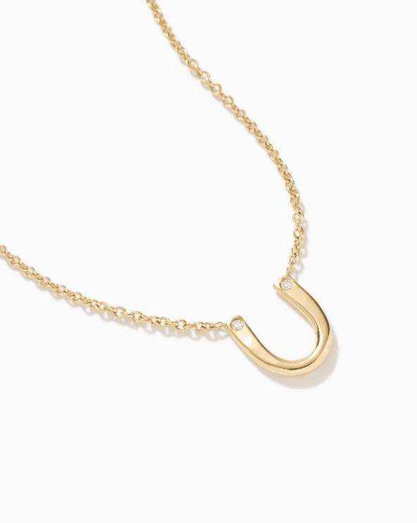 Diamond Horseshoe Necklace