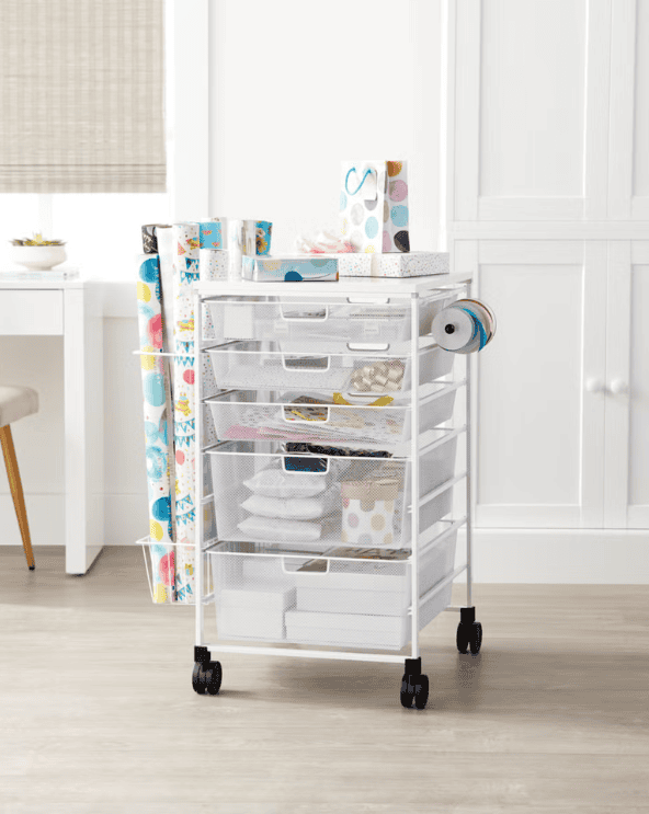 Elfa Gift Wrap Cart
