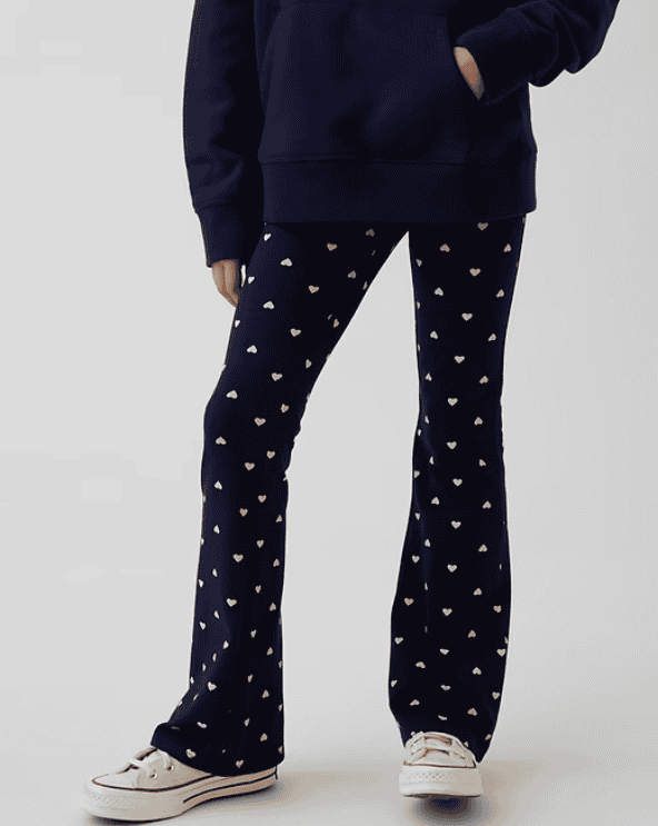 Flare Heart Leggings