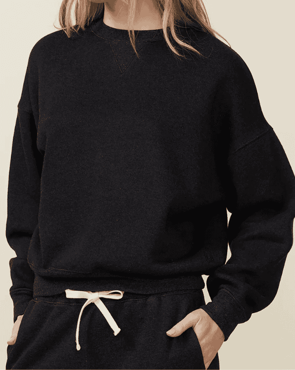 Teddy Fleece Crew Neck Sweatshirt