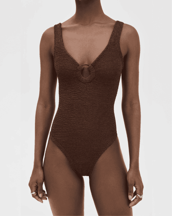 Celine Metallic Chocolate Swimsuit