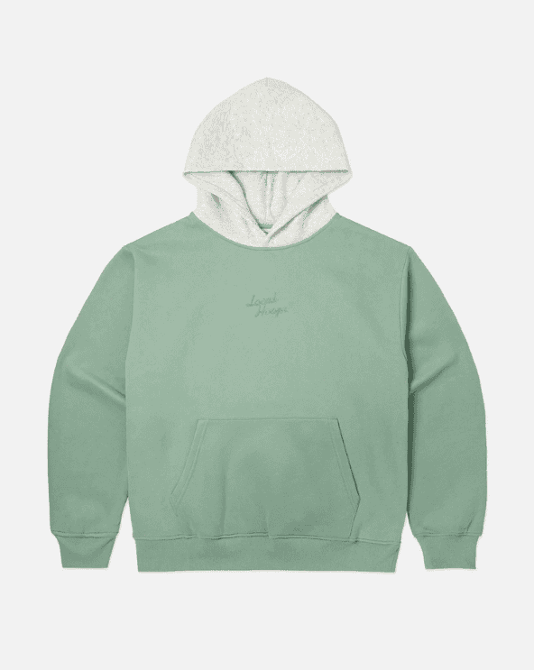 Kids Two Tone Sage Hoodie