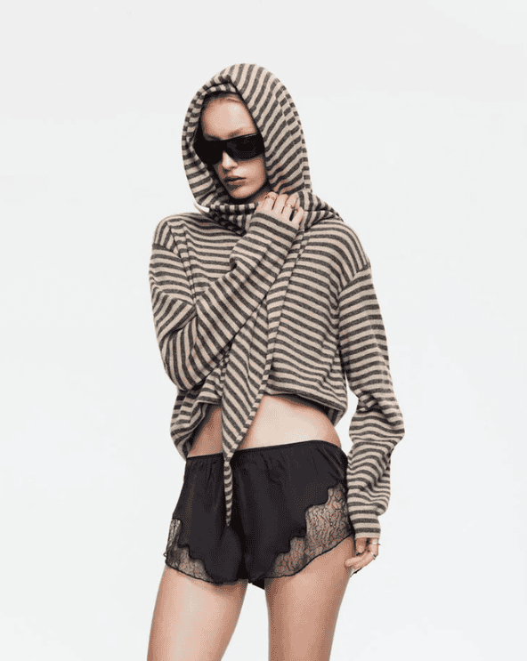 Olsen Stripe Wool Blend Sweater