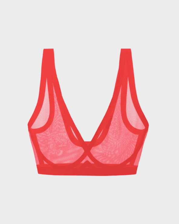 Sheer Red Bralette