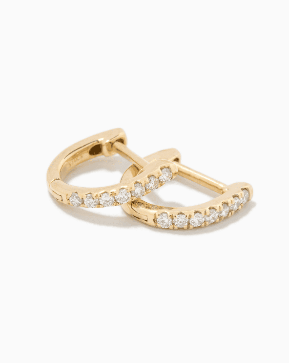 Small Diamond Huggies