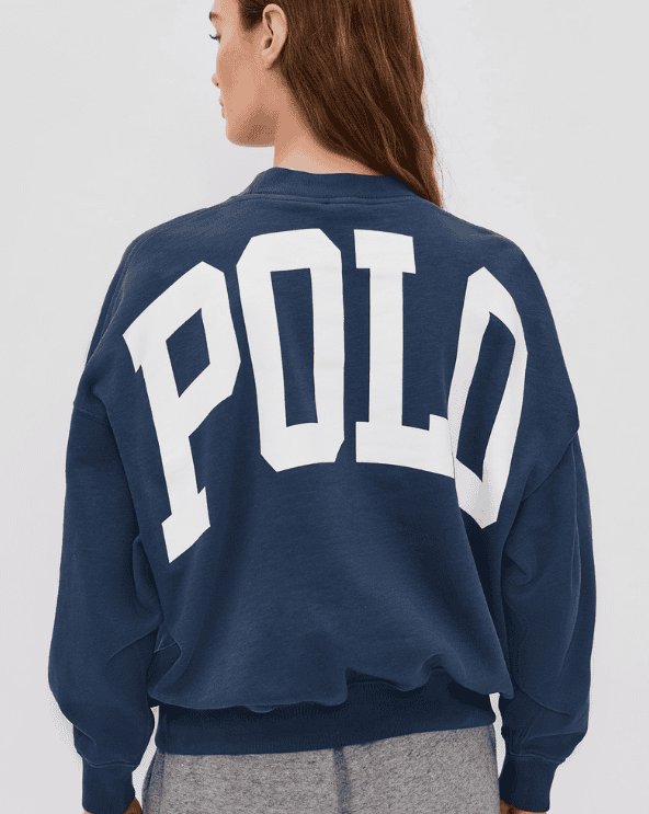 Vintage Fleece Knit Long Sleeve Crew Neck