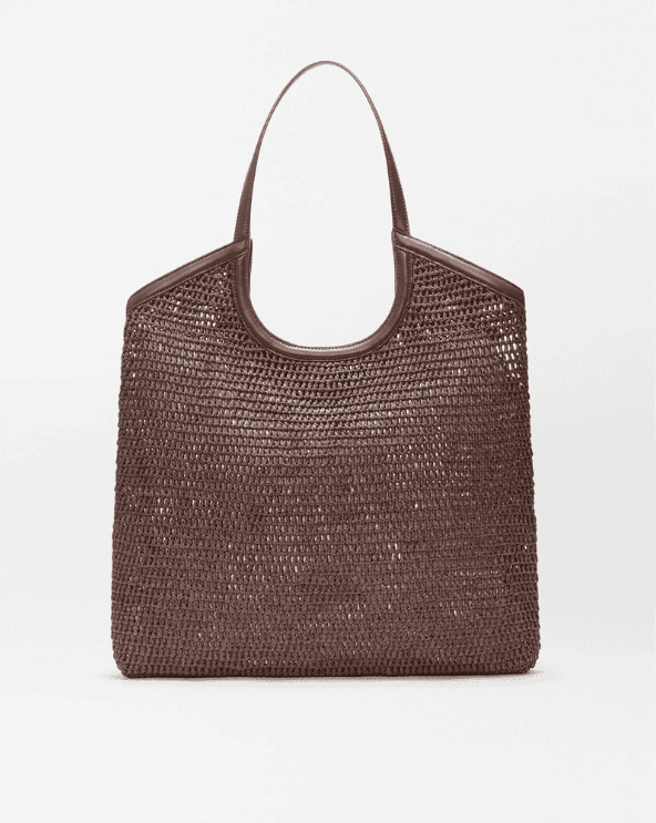 Brown Crochet Tote