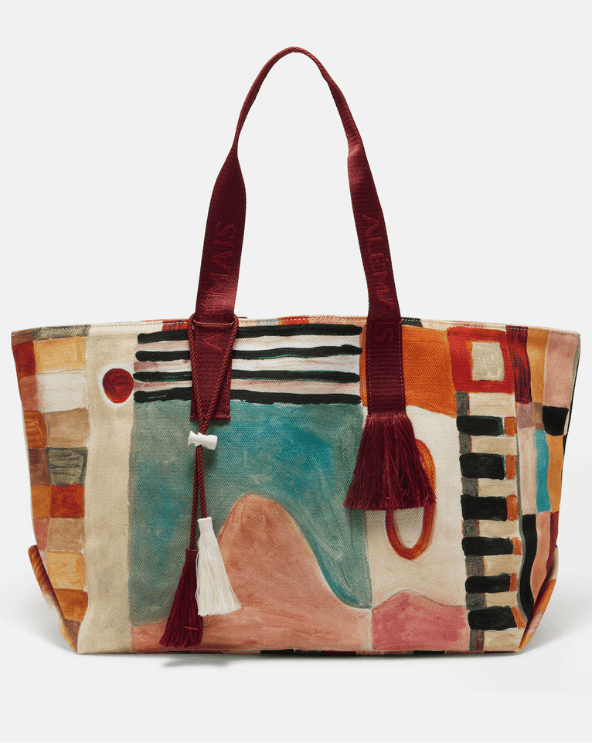 Large Printed Canvas Tote