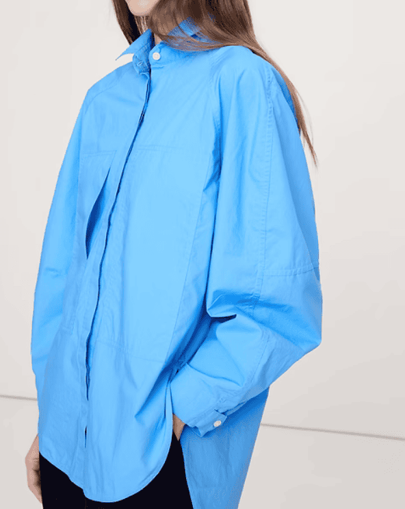 Cotton Poplin Utility Pocket Shirt