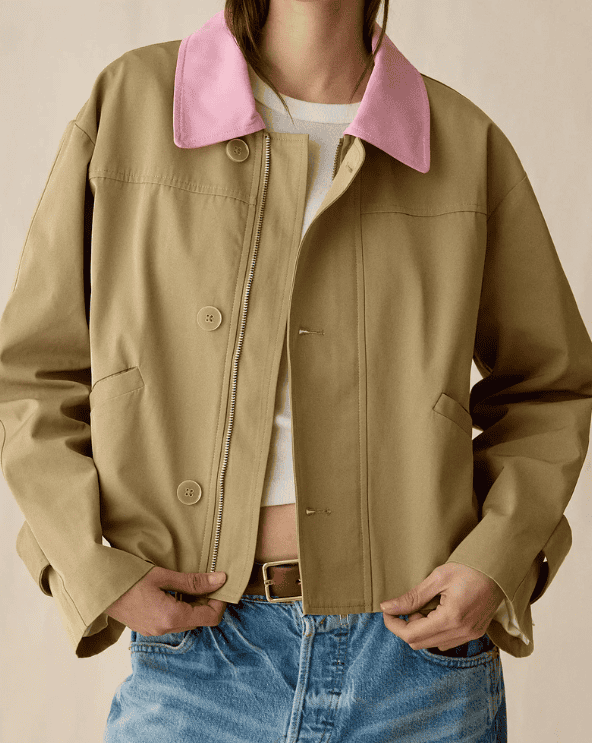 Cropped Trench Jacket